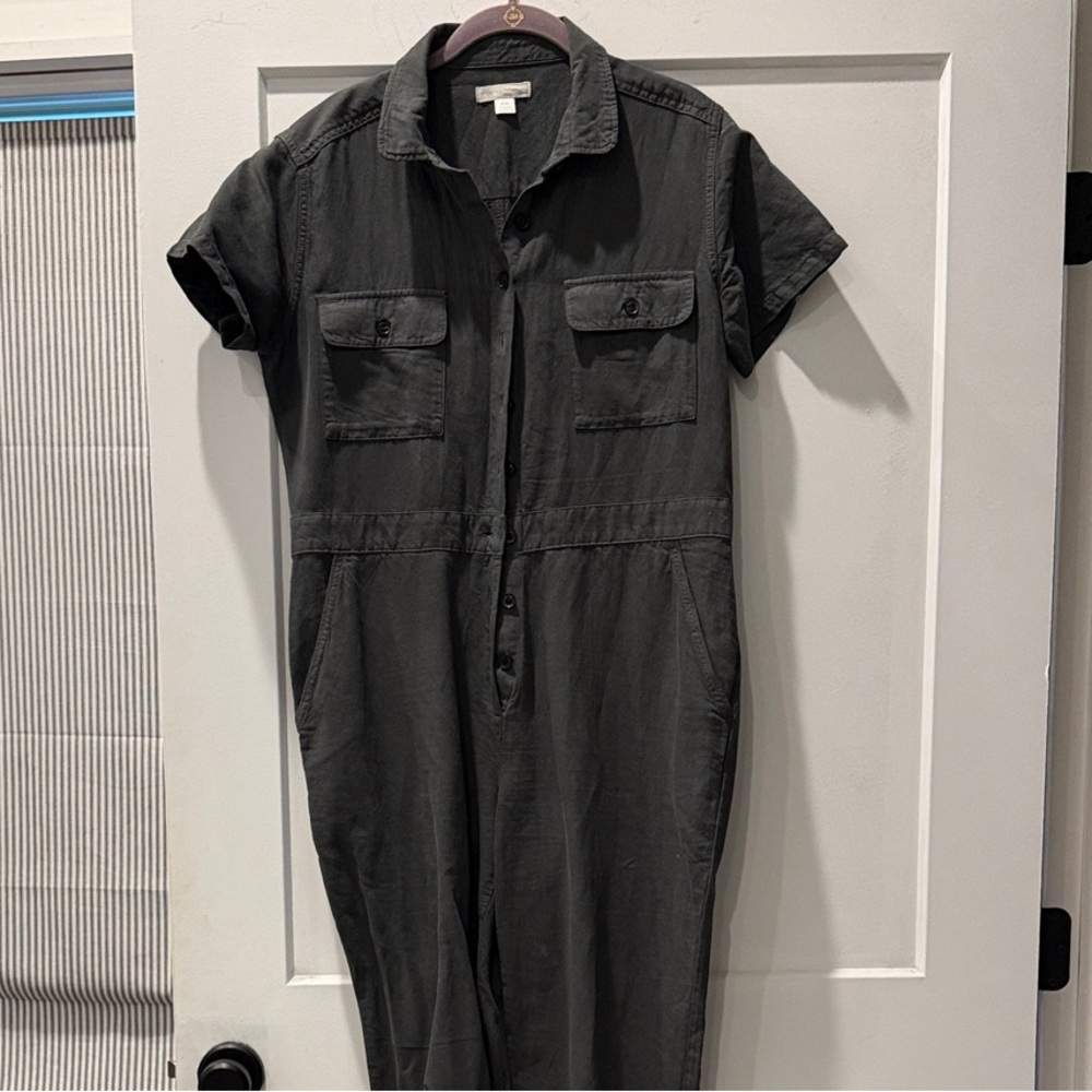 Outerknown Charcoal Utility Jumpsuit